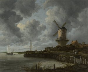 Die Windmühle in Wijk Duurstede, ca. 1668-70